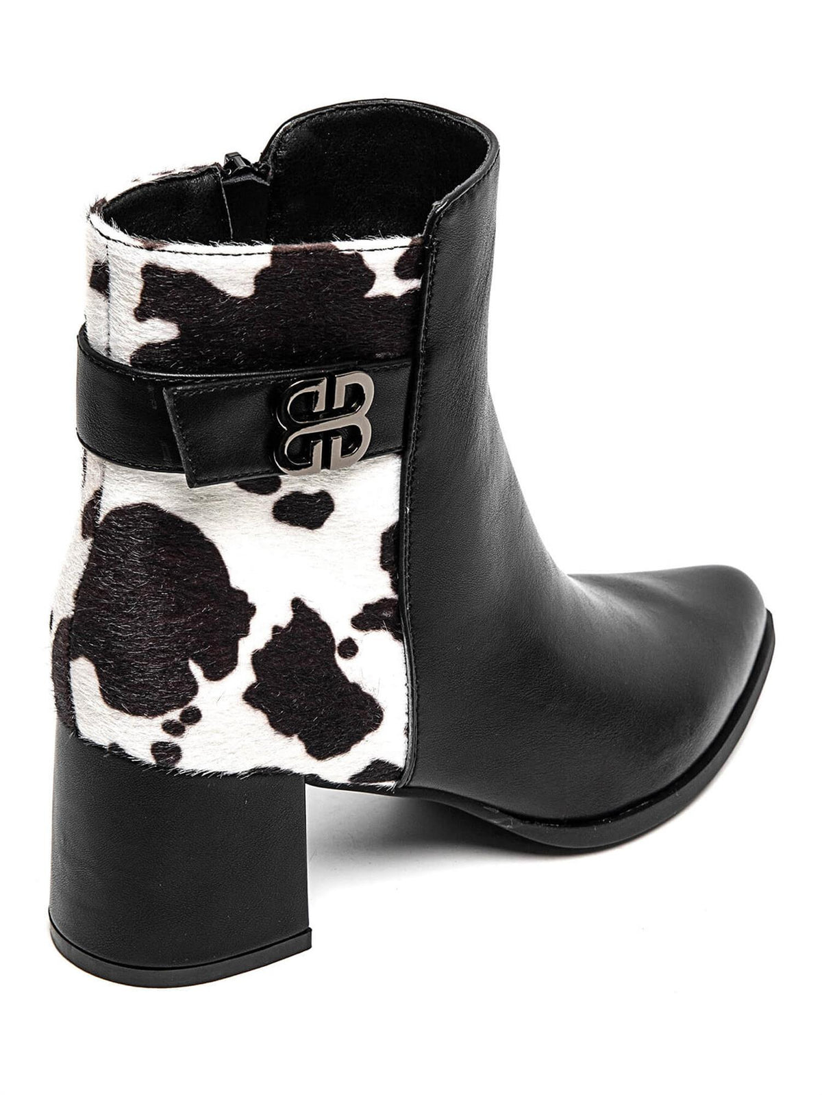 Boots med kuprint 5855 - Sort