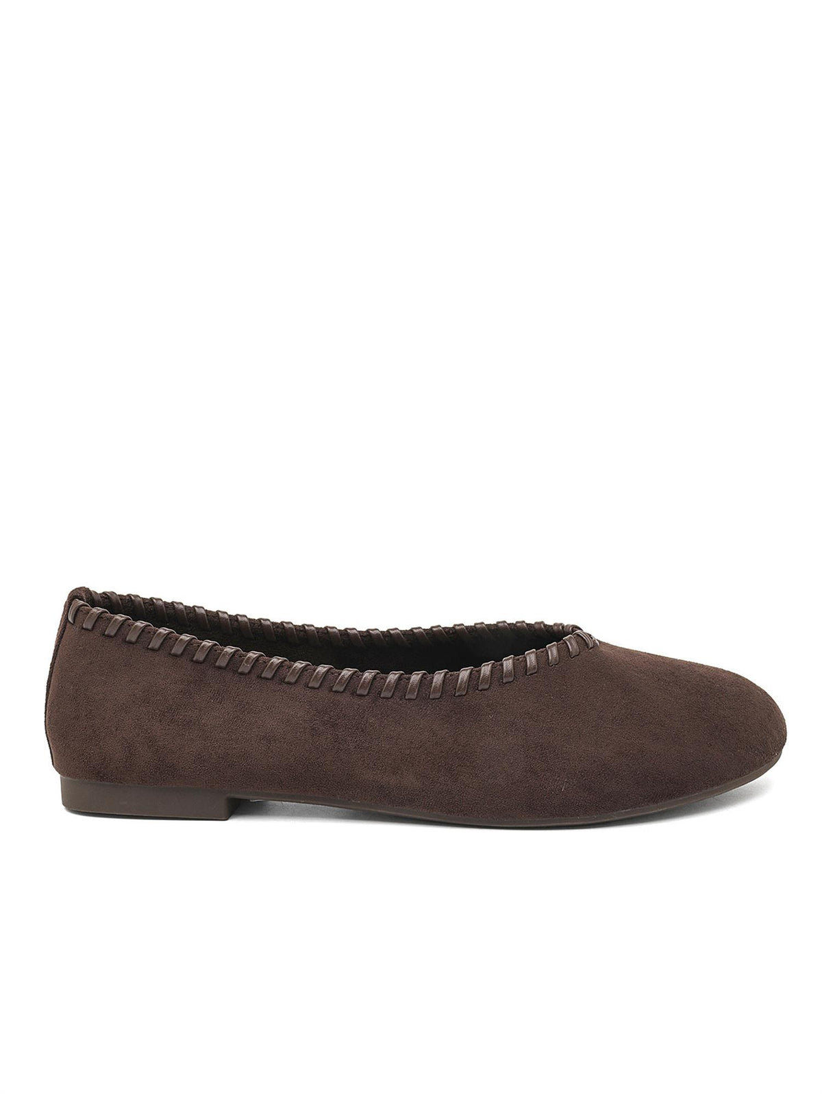 Semsket ballerina - Brun