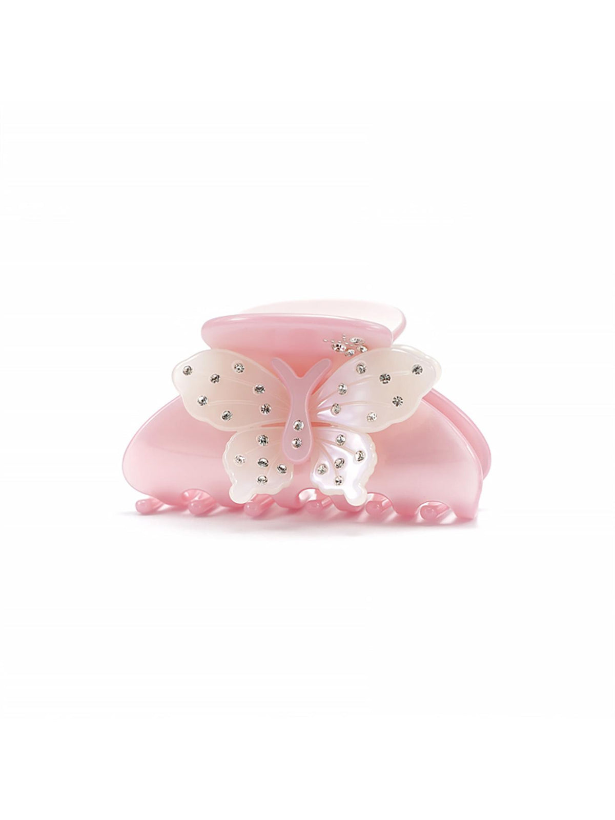 Esmeralda Butterfly Glitter Claw - Rosa