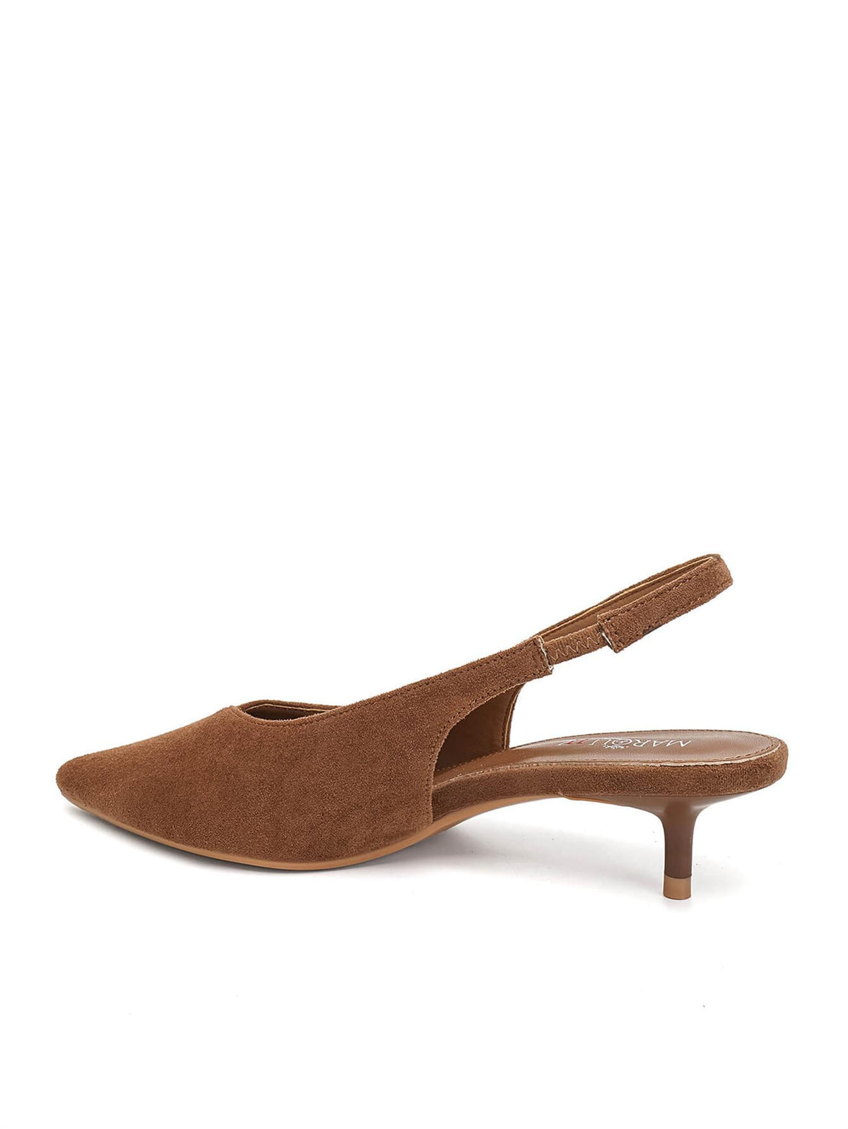 Slingback kitten heels 9793 - Camel