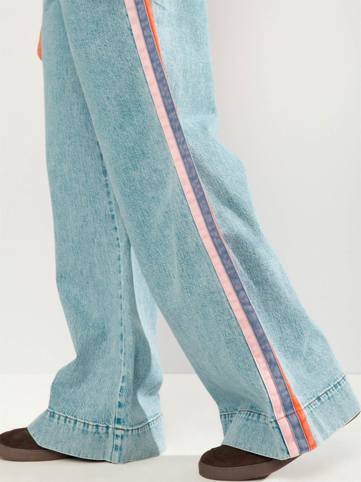 Malaga HR Wide Jeans - Lyseblå