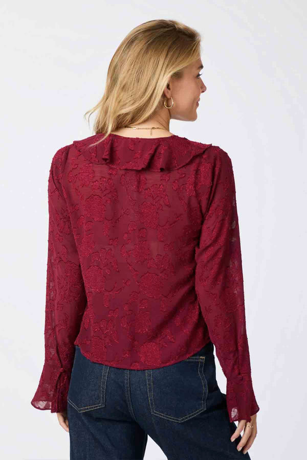 Anika Burnout Blouse