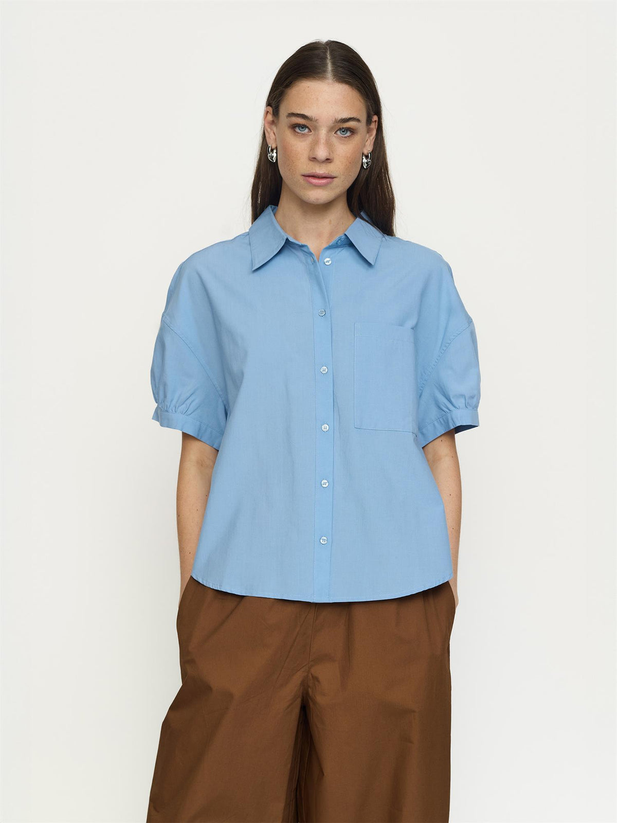 Veronica  Shirt - Lyseblå