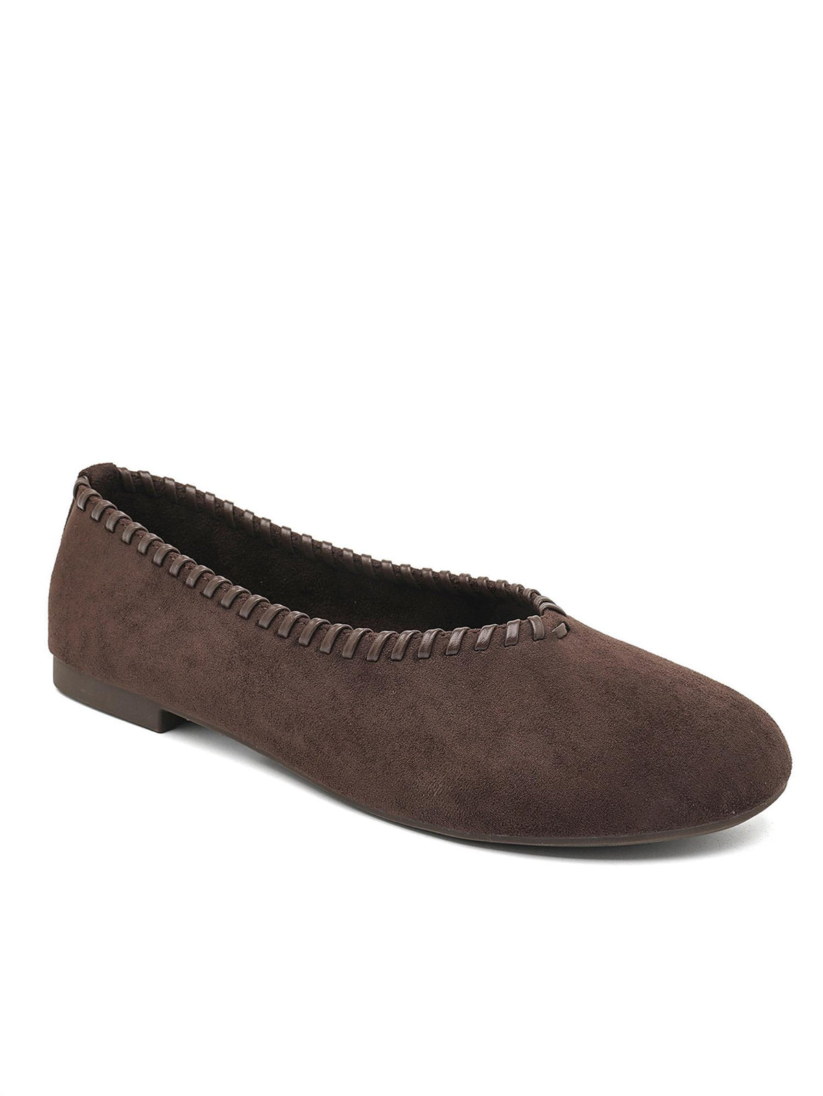 Semsket ballerina - Brun