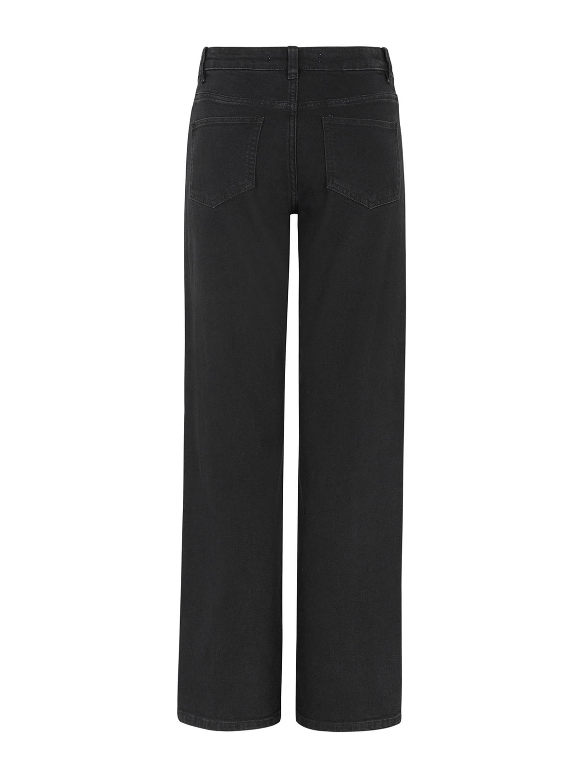 Willa Midwaist Wide Jeans - Sort
