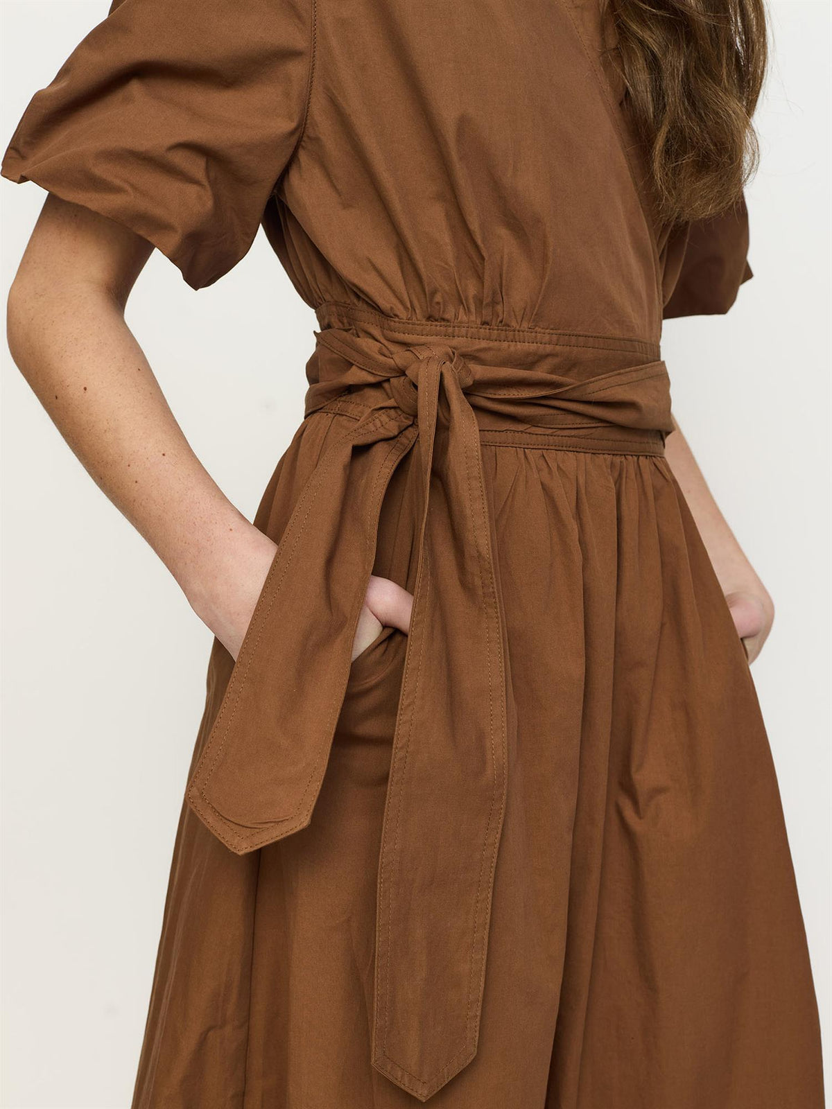 Halen Midi Dress - Brun