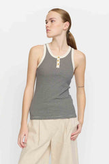 Adelynn Button Tank Top