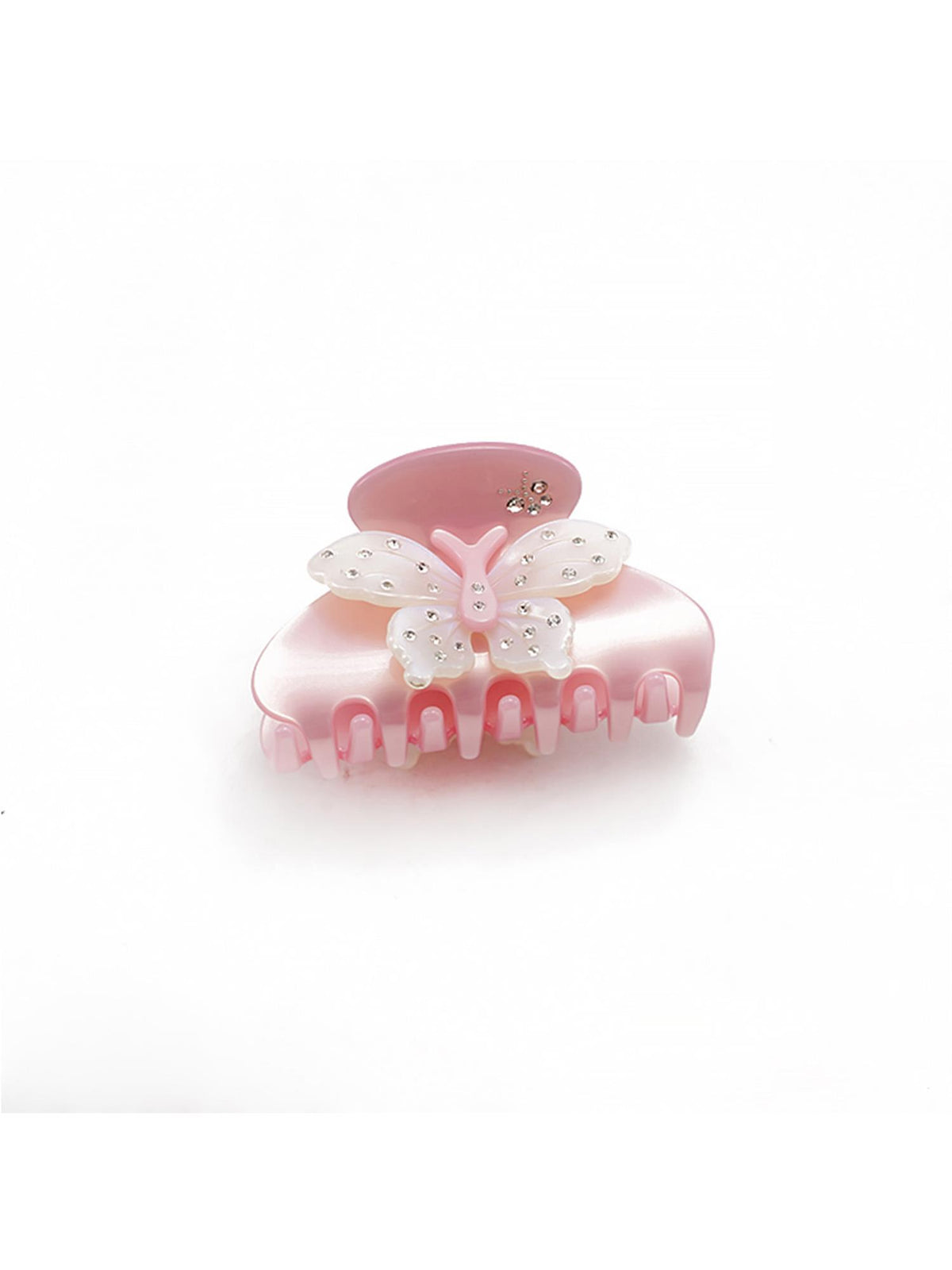 Esmeralda Butterfly Glitter Claw - Rosa